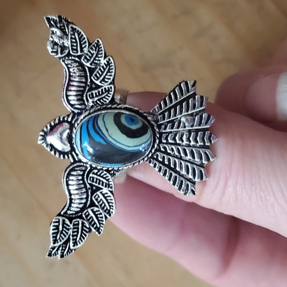 New Mosaic Jasper 925 Silver Mystic Ring. - Picture 15 of 16